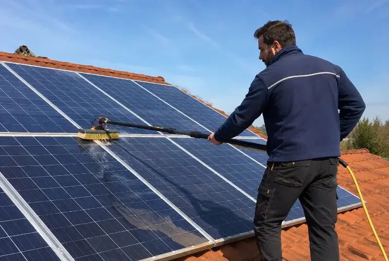 Nettoyage et entretien de panneaux solaires à Saint-Girons-d'Aiguevives